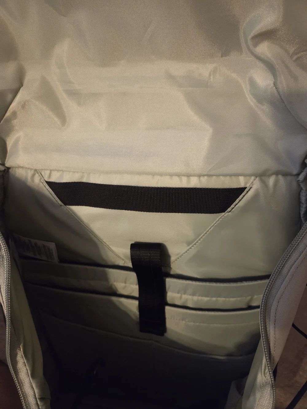 Columbia OutDry Beige Backpack with Black Trim